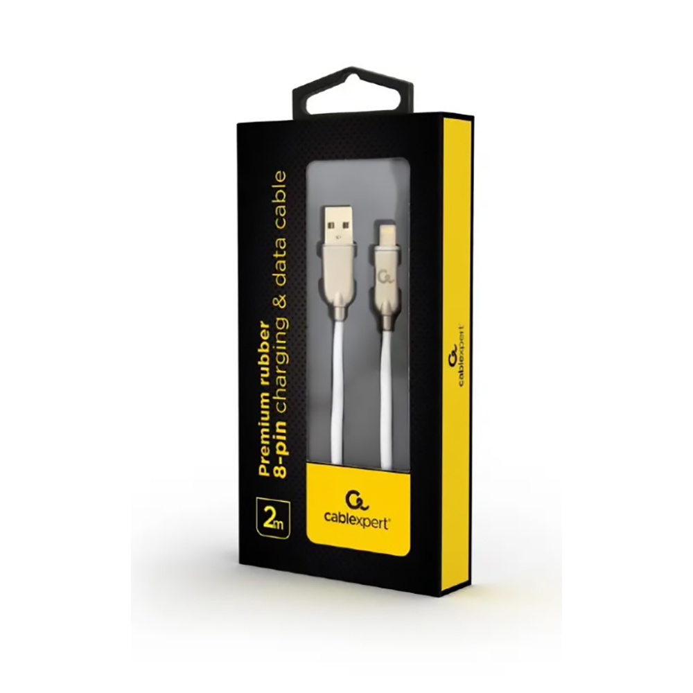 Cablu USB-A - Lightning Gembrid CC-USB2R-AMLM-2M-W photo 2