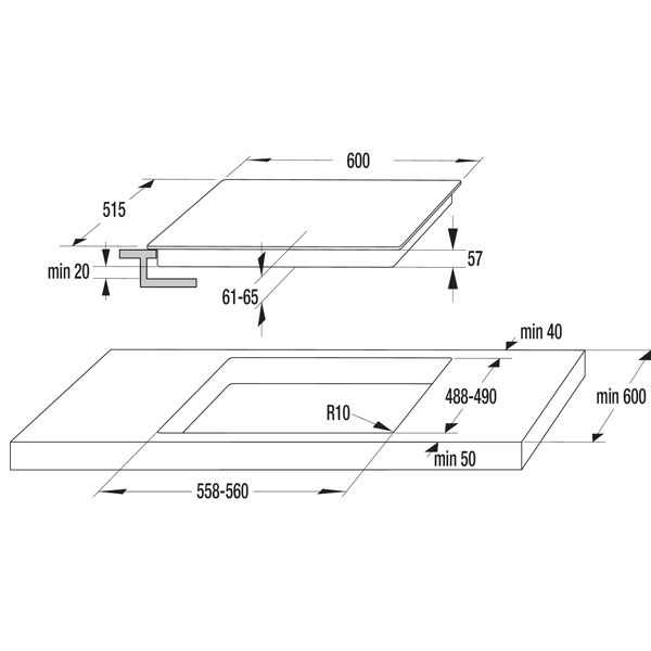 Plita incorporabila inductie Gorenje IT63INB photo 2