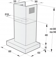 Вытяжка Т-образная Gorenje WHT68INB thumbnav 3
