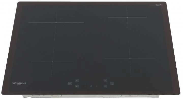 Встраиваемая индукционная панель Whirlpool WSQ4860NE, 4 конфорок, Черный