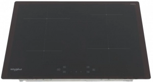 Встраиваемая индукционная панель Whirlpool WSQ4860NE, 4 конфорок, Черный