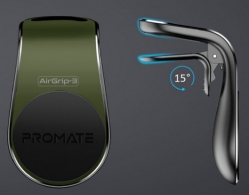 Suport auto pentru smartphone Promate AIRGRIP-3 Green thumbnav 2