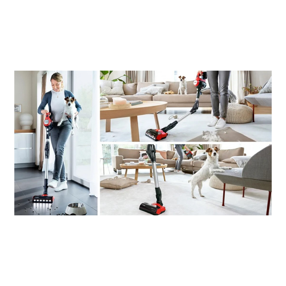 Вертикальный пылесос Bosch BBS711ANM / 250Вт / Red photo 4