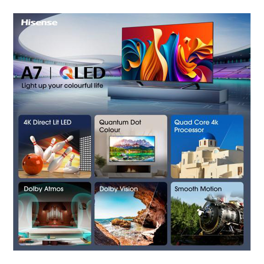 Телевизор Hisense 50A7NQ / 50" / QLED / 4K UHD photo 6
