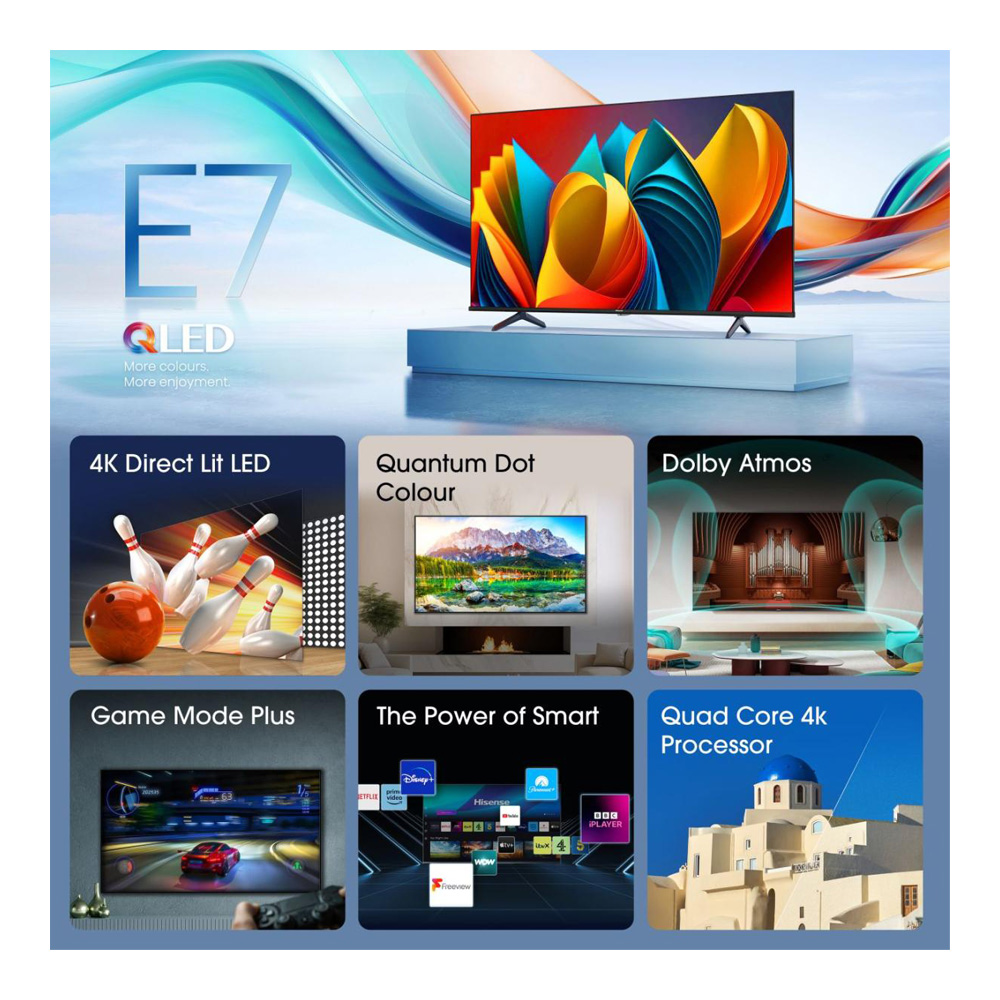 Телевизор Hisense 50E7NQ / 50" / QLED / UHD 4K photo 7