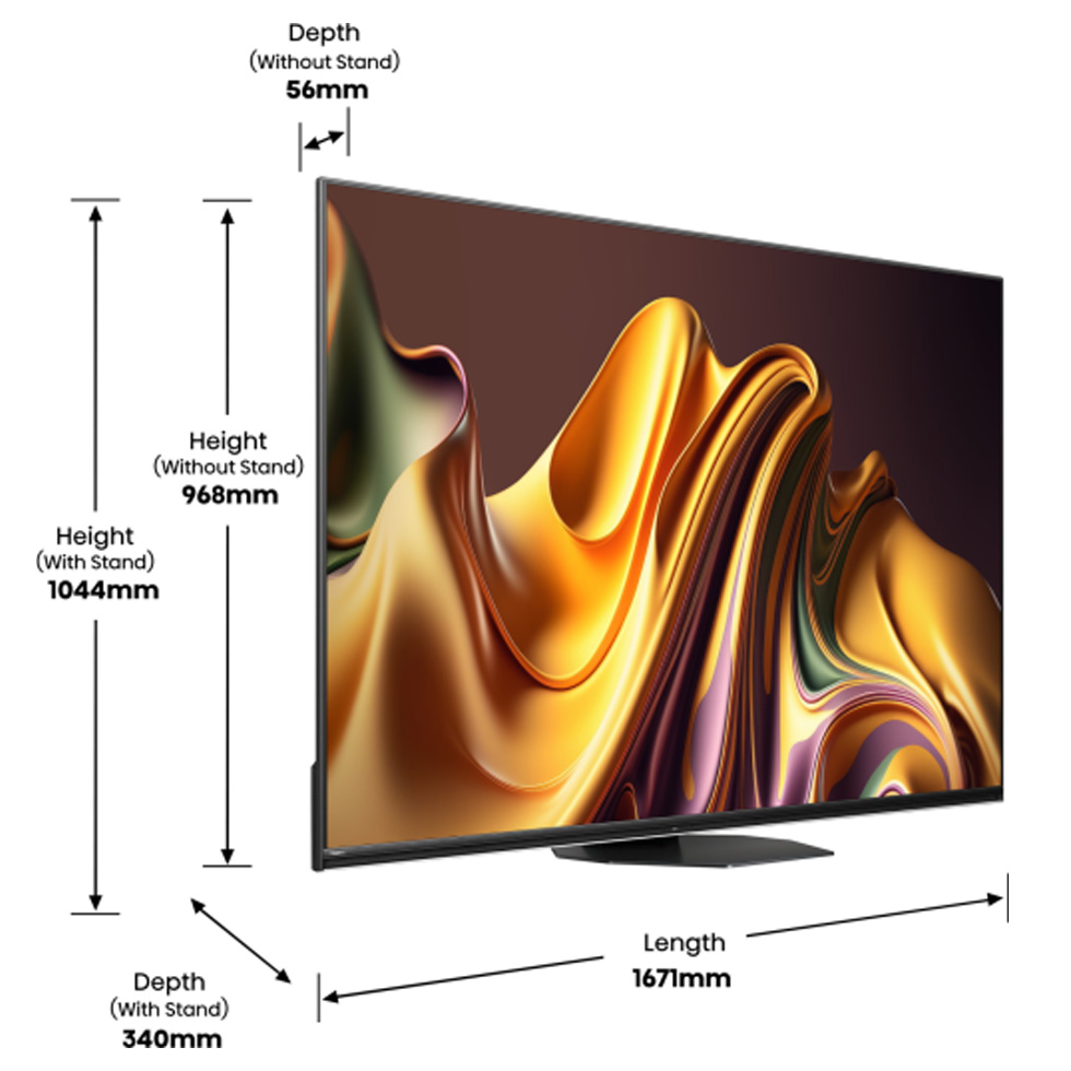 Телевизор Hisense 75U8NQ / 75" / Mini LED / UHD 4K photo 7