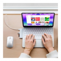 USB Hub Satechi Snap 6 in 1 для MacBook Neo Silver (ST-HUSNS) thumbnav 5