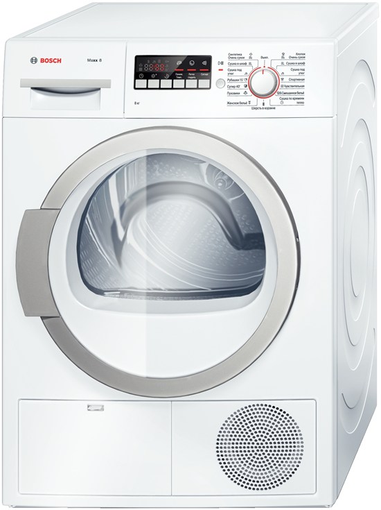 Masina de uscat rufe Bosch WTB86211OE / 8 kg / / Alb photo 1