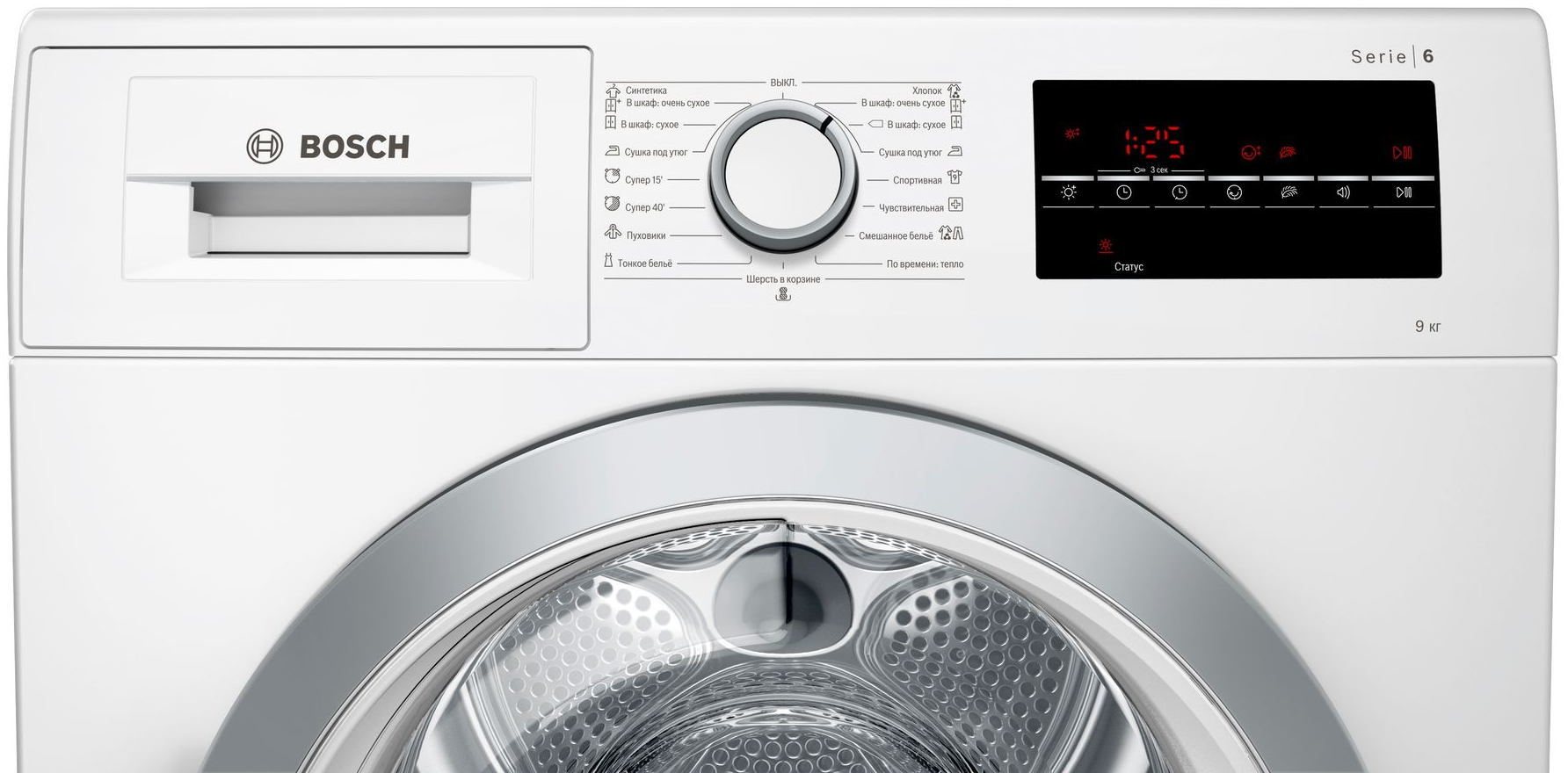 Сушильная машина Bosch WTG86401OE / 9 кг / / Белый photo 4