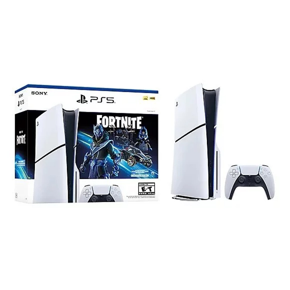 Игровая приставка Sony PlayStation 5 Slim (Blu-Ray) White + Fortnite Cobalt Star photo 1 Игровая приставка Sony PlayStation 5 Slim (Blu-Ray) White + Fortnite Cobalt Star photo 1