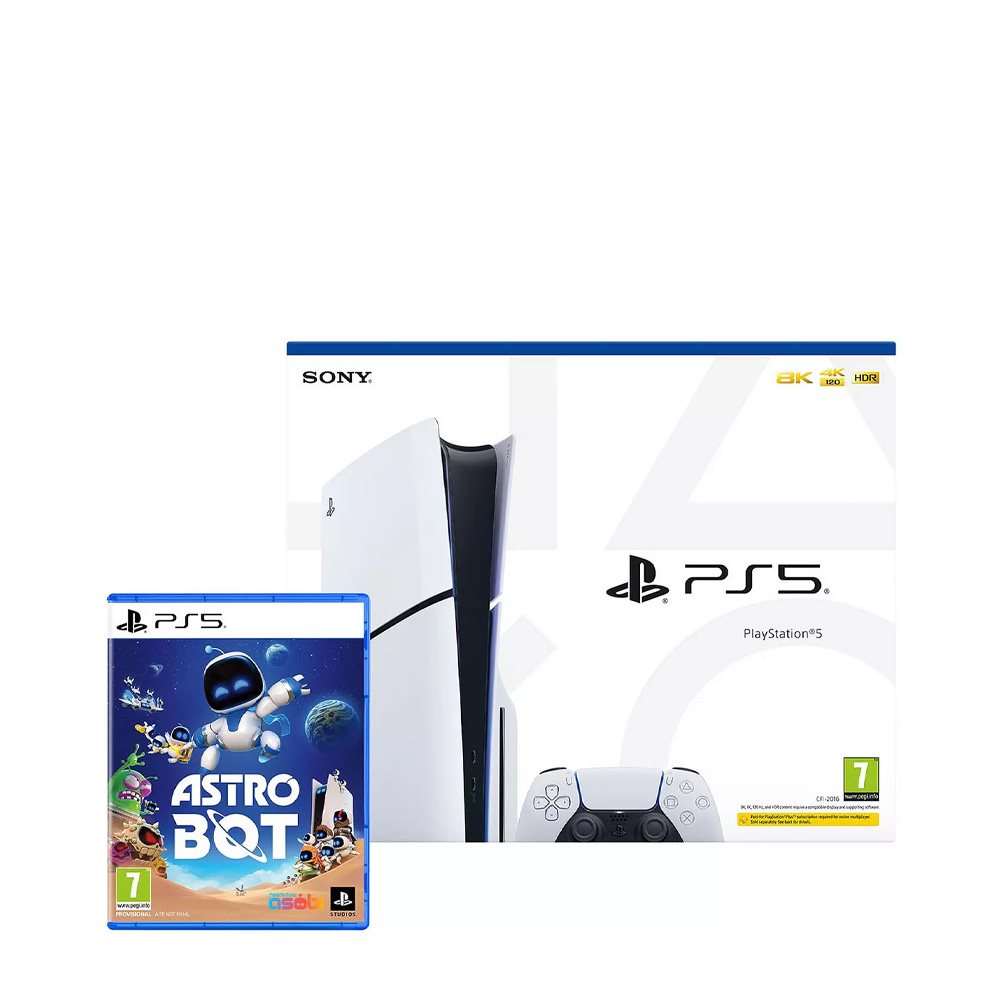 Consola pentru jocuri Sony PlayStation 5 Slim (Blu-Ray) White + ASTRO BOT photo 1