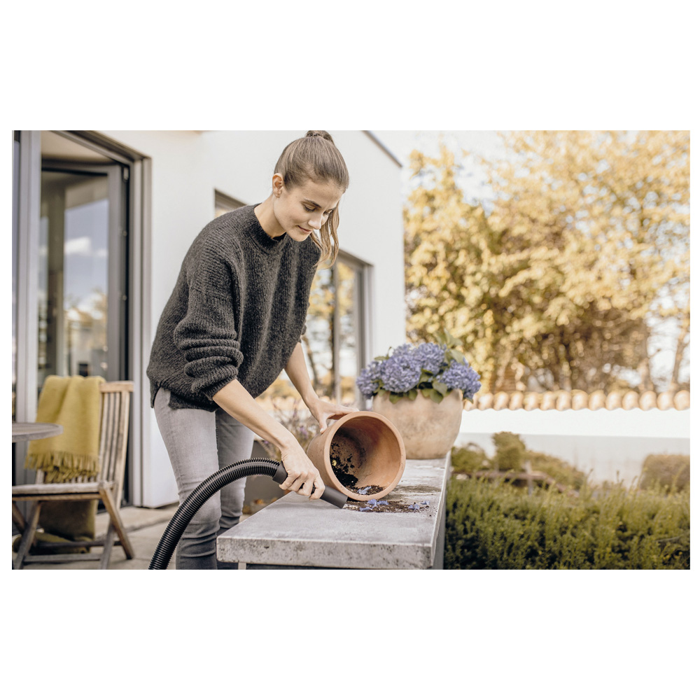 Пылесос с мешком и контейнером Karcher WD1CLASSIC+CADOU / 850Вт / Желтый с черным photo 10