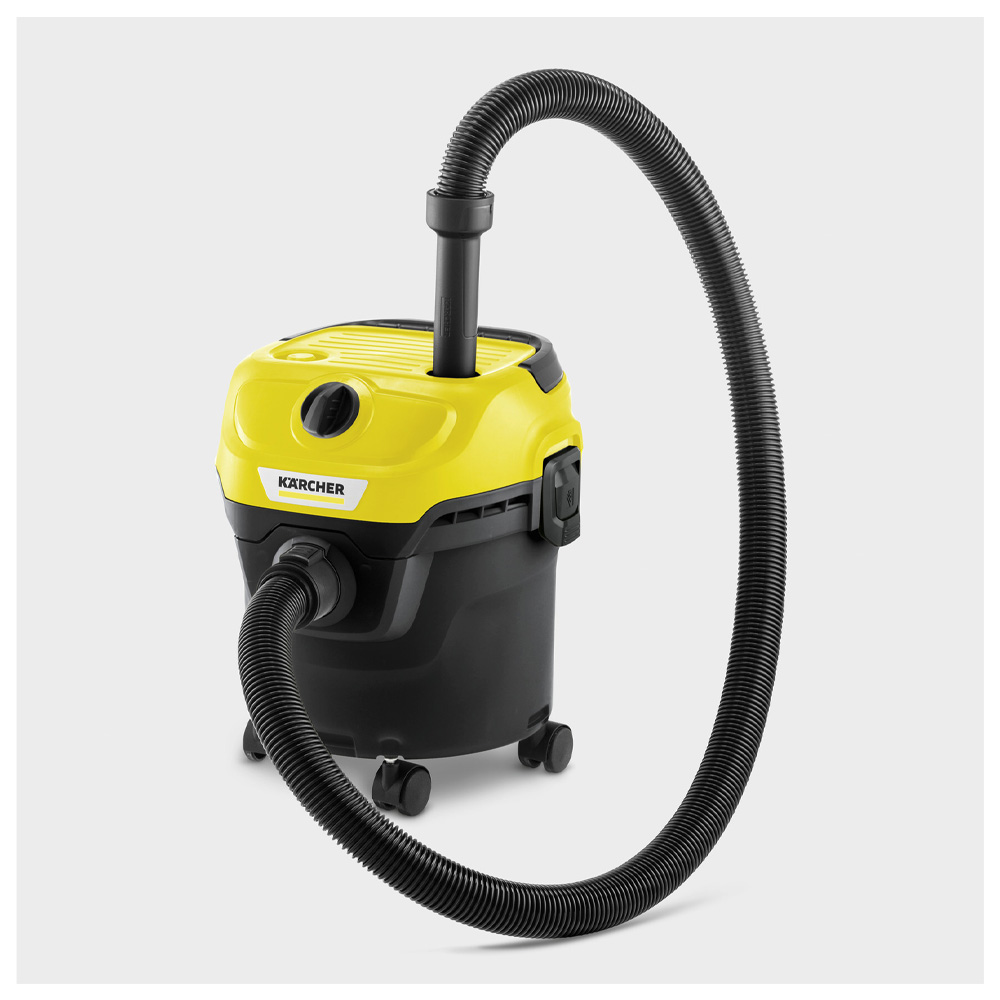 Пылесос с мешком и контейнером Karcher WD1CLASSIC+CADOU / 850Вт / Желтый с черным photo 2