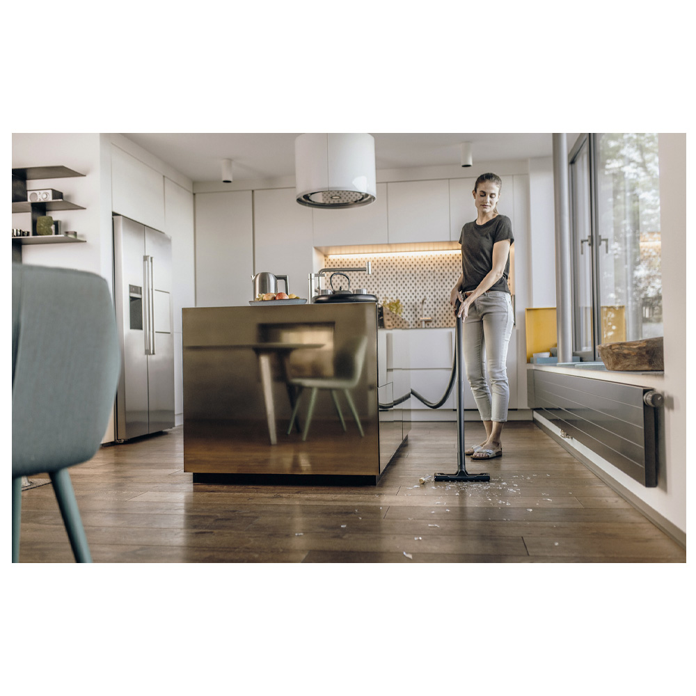 Пылесос с мешком и контейнером Karcher WD1CLASSIC+CADOU / 850Вт / Желтый с черным photo 9