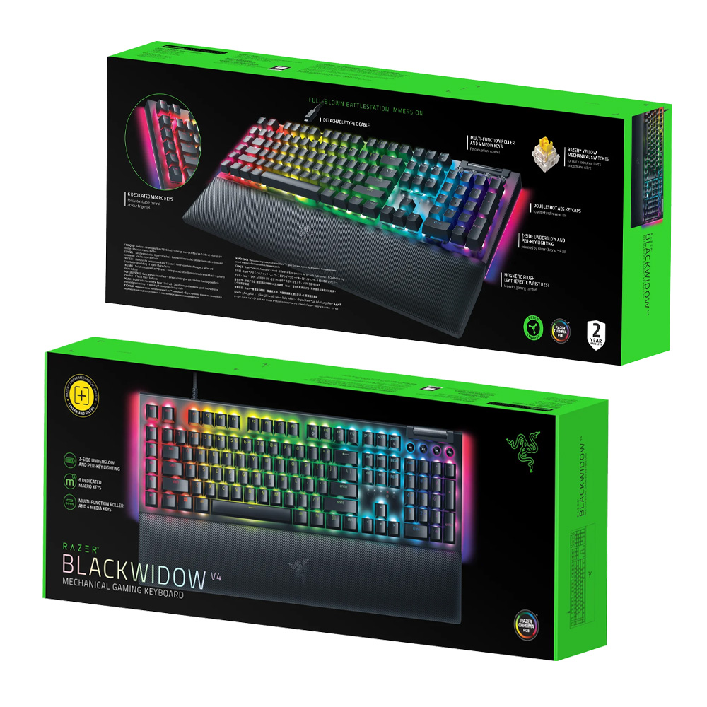 Tastatura cu fir Razer BlackWidow V4 (RZ03-04692500-R3R1) photo 7