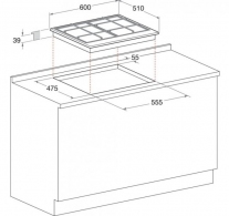 Встраиваемая  газовая панель Whirlpool GMT6422OW thumbnav 4