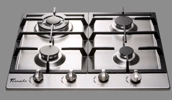 Встраиваемая  газовая панель Tornado HB10IronInox 