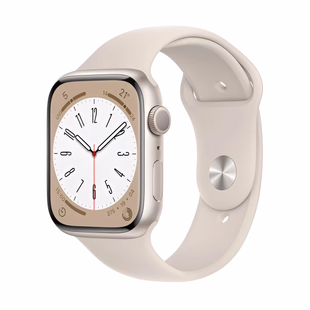 Apple Watch Series 8 GPS 45mm, Starlight Aluminium Starlight Sport Band 