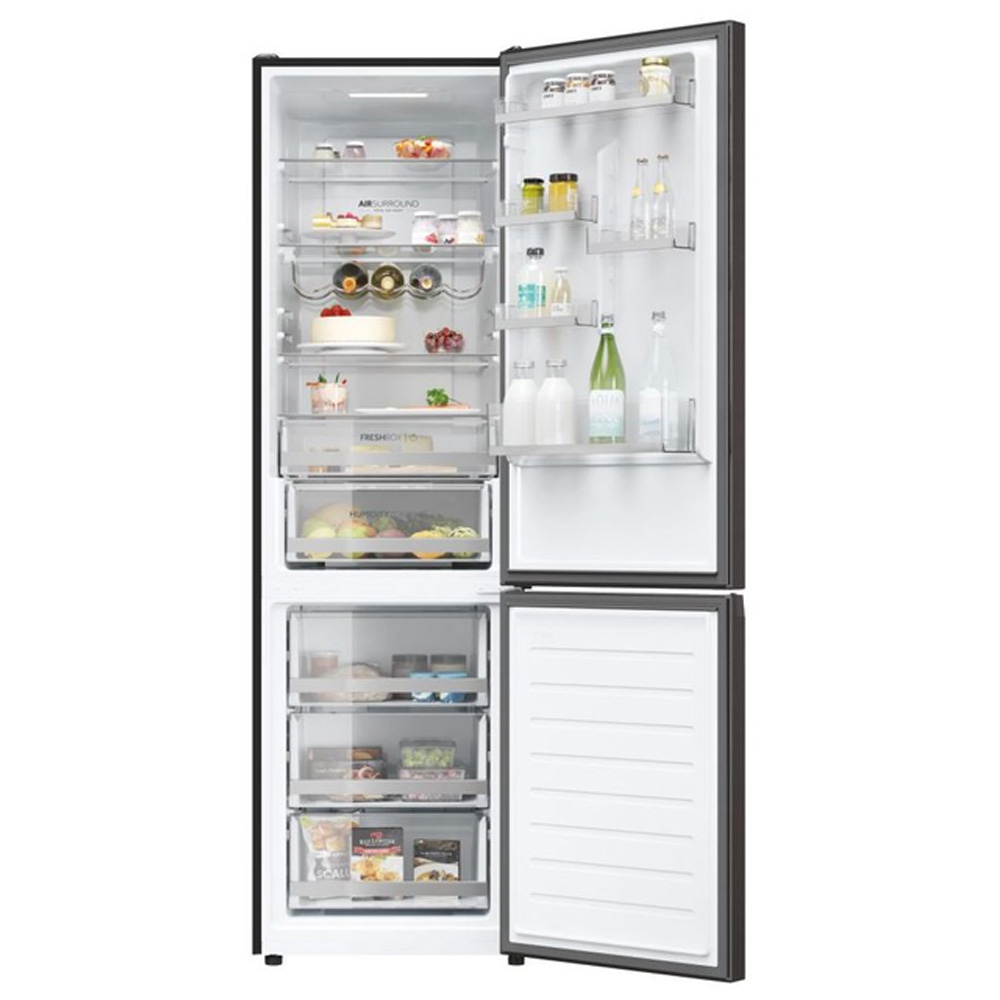 Frigider cu doua usi Haier HDW3620DNPD / 377 l / 200 cm / D / Negru photo 15