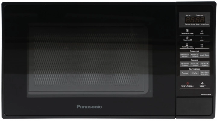 Микроволновая печь  Panasonic NN-ST25HBZPE, 20 л, 800 Вт, Черный