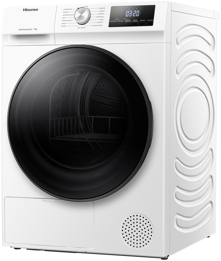 Сушильная машина Hisense DHQA902U/PL / 9 кг / A++ / Белый photo 3