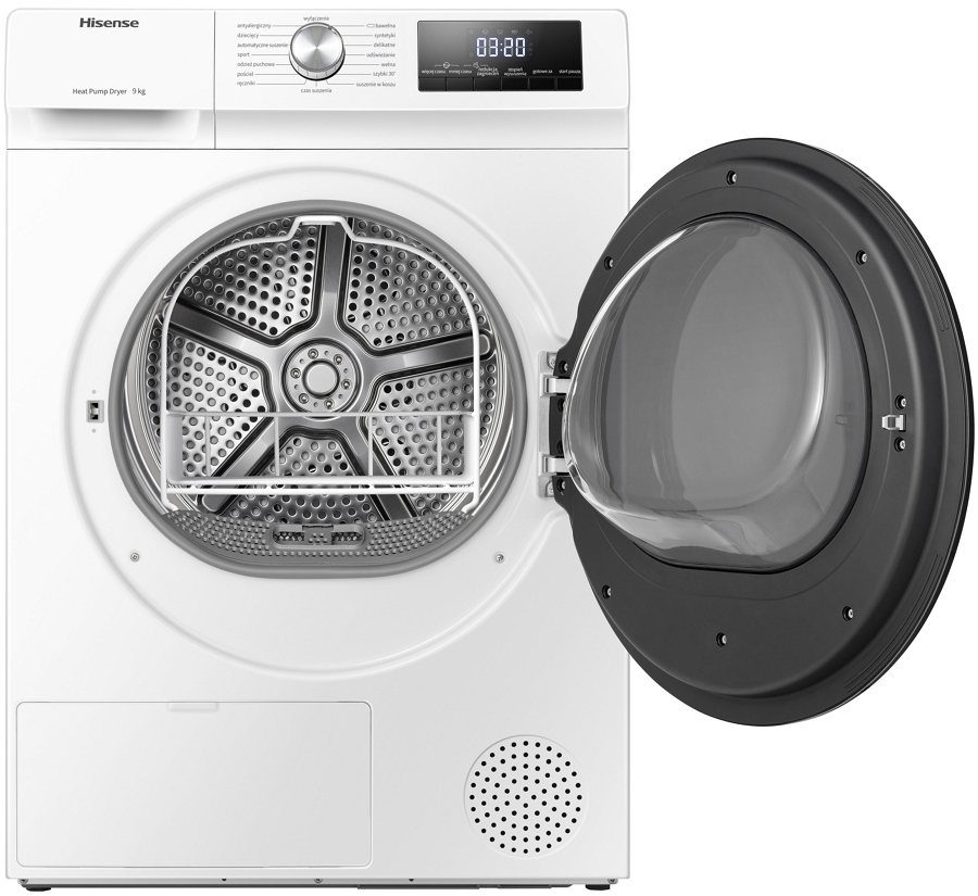 Сушильная машина Hisense DHQA902U/PL / 9 кг / A++ / Белый photo 4