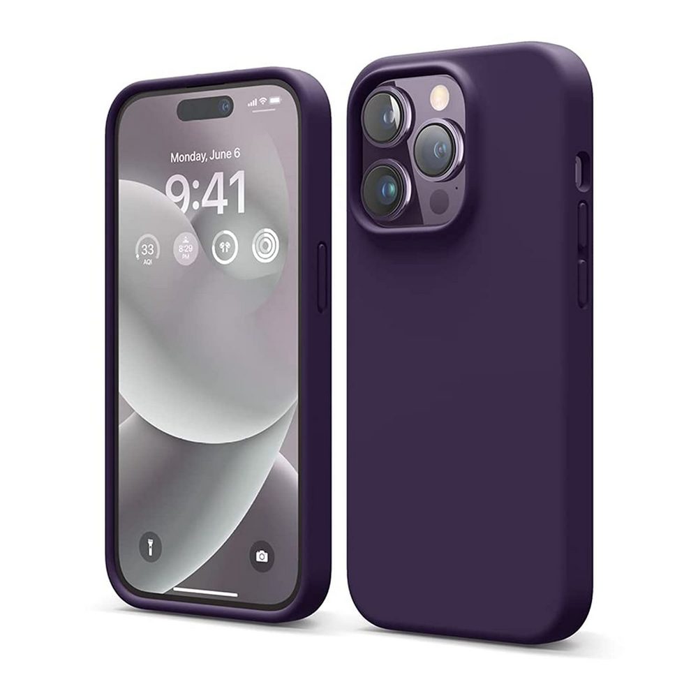 Husa Helmet Liquid Silicone iPhone 14 Pro photo Husa Helmet Liquid Silicone iPhone 14 Pro photo