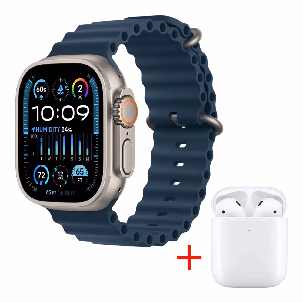Smart watch Helmet JR-Pro 4 Watch Ultra 8 49mm Titanium Blue Ocean 