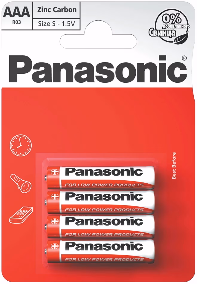 Батарейка Panasonic R03REL/4BPR