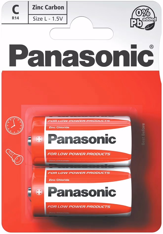 Батарейка Panasonic R14REL/2BPR