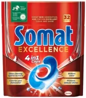 Таблетки для ПММ Somat Excellence32caps