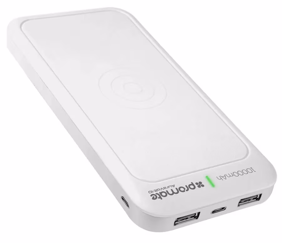 Внешний аккумулятор Promate AuraVolt-10 White 