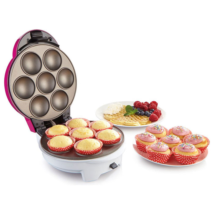 Waffle fier/Sandwich maker Gorenje WCM702PW, 700 W, Roz photo 5