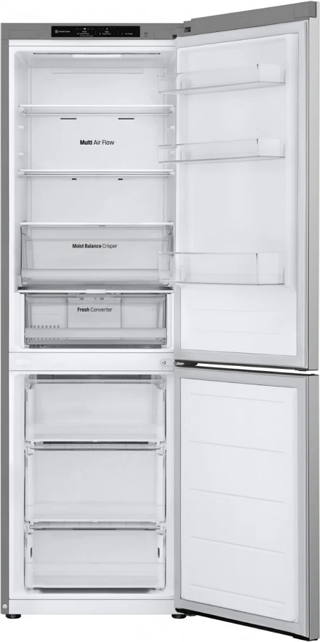 Холодильник двухдверный LG GBV3100DPY / 344 л / 186 см / D / Серый photo 3