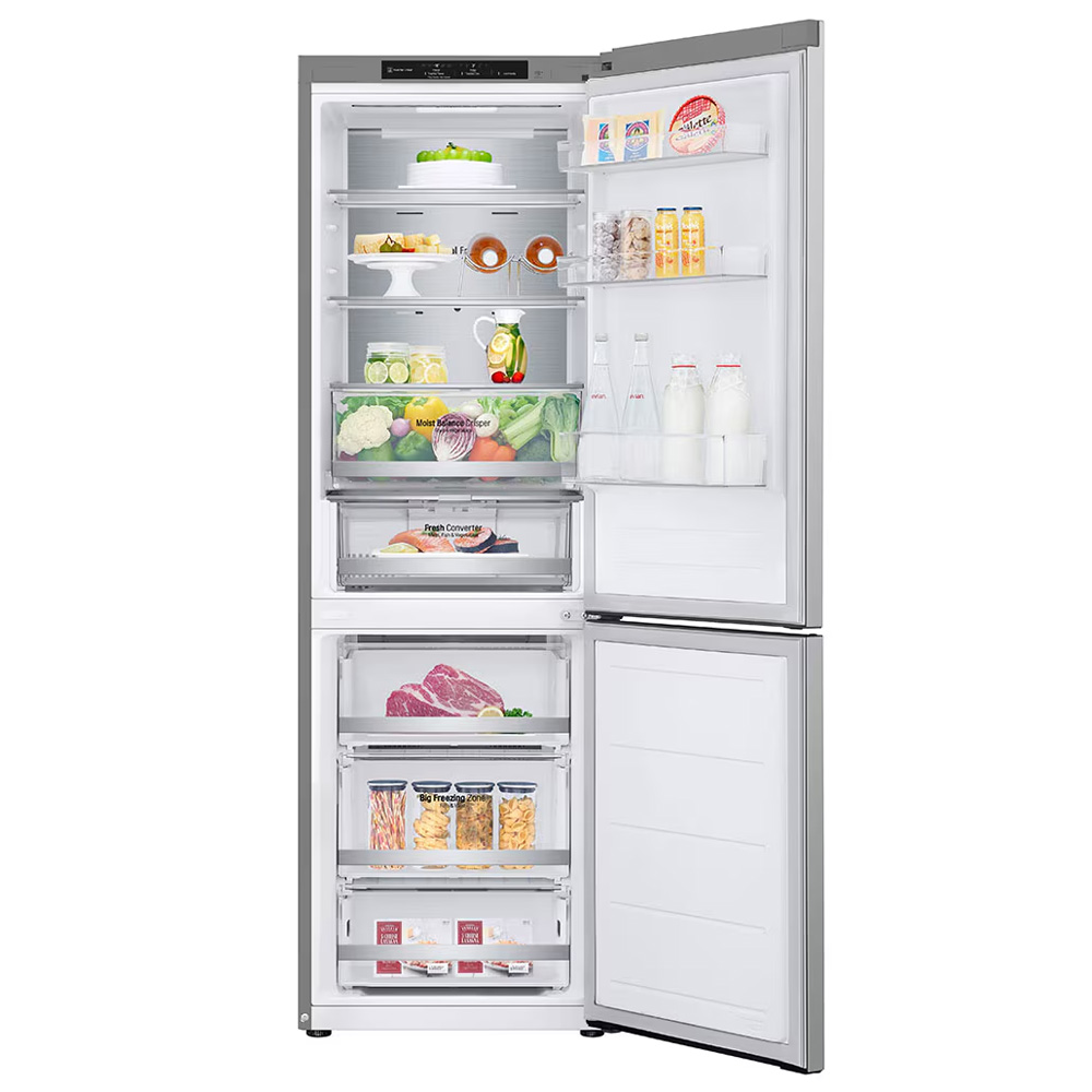 Холодильник двухдверный LG GBV5140DPY / 344 л / 186 см / D / Нержавеющая сталь photo 2