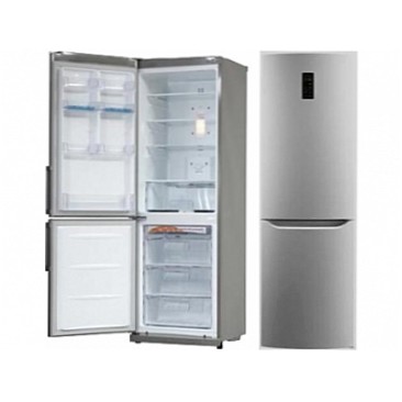 Frigider cu doua usi LG GAB409SMQA / 312 l / 191 cm / A  photo 1