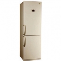 Холодильник с нижней морозильной камерой LG GAB409UEQA, 304 л, 189.6 см, A, Бежевый