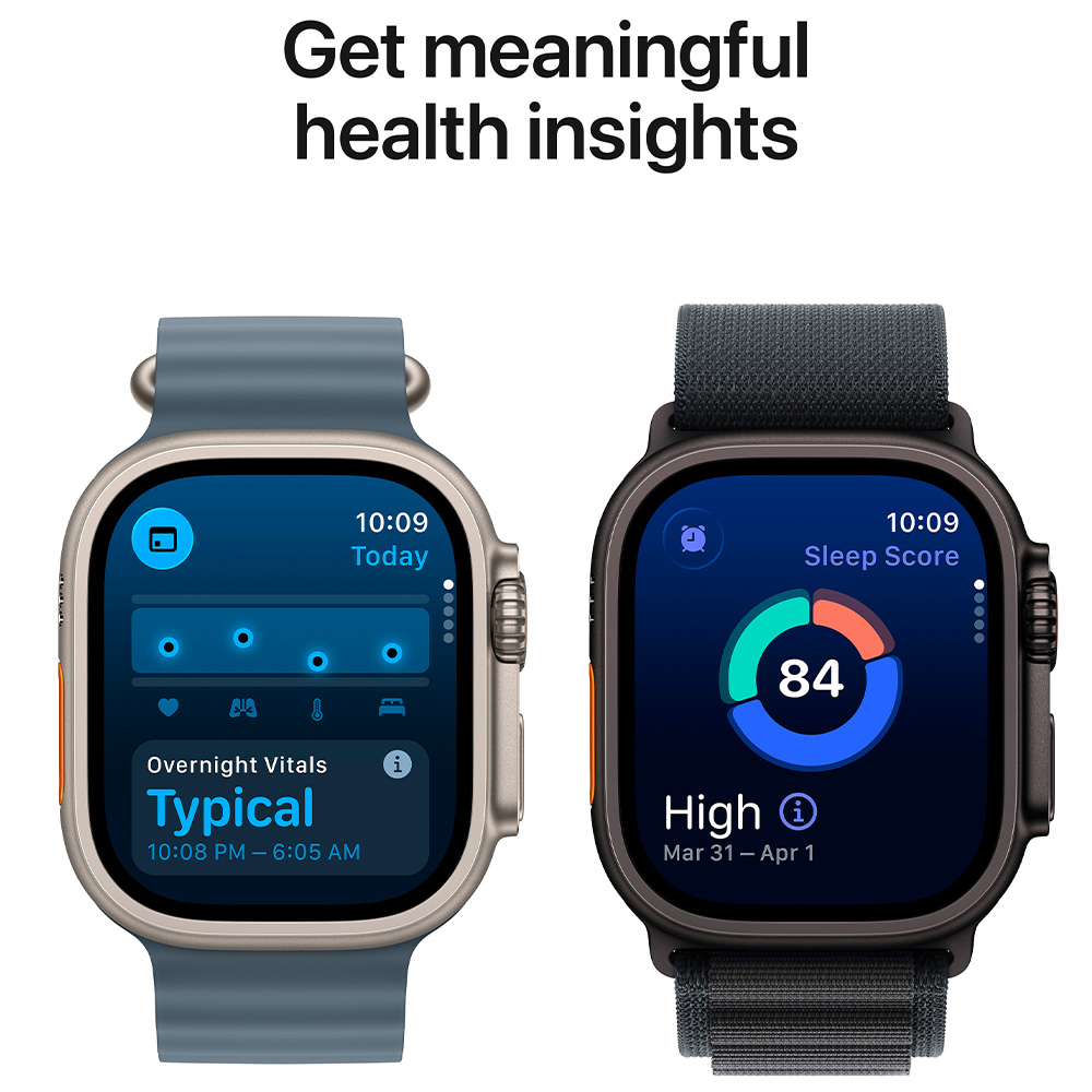 Ceas inteligent Apple Watch Ultra 3 GPS + Cellular 49mm Black Titanium Case with Black/Charcoal Trail Loop - S/M photo 6