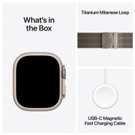 Ceas inteligent Apple Watch Ultra 3 GPS + Cellular 49mm Black Titanium Case with Black/Charcoal Trail Loop - S/M thumbnav 7