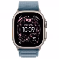 Смарт часы Apple Watch Ultra 3 GPS + Cellular 49mm Natural Titanium Case with Light Blue Alpine Loop - Large