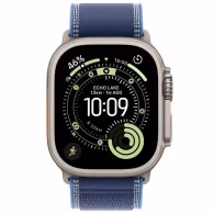 Смарт часы Apple Watch Ultra 3 GPS + Cellular 49mm Natural Titanium Case with Blue/Bright Blue Trail Loop - S/M
