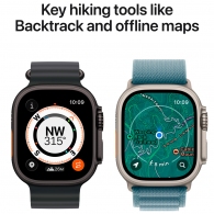 Ceas inteligent Apple Watch Ultra 3 GPS + Cellular 49mm Natural Titanium Case with Blue/Bright Blue Trail Loop - M/L thumbnav 5