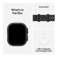 Ceas inteligent Apple Ultra 3 GPS + Cellular 49mm Black Titanium Case with Black Ocean Band thumbnav 7
