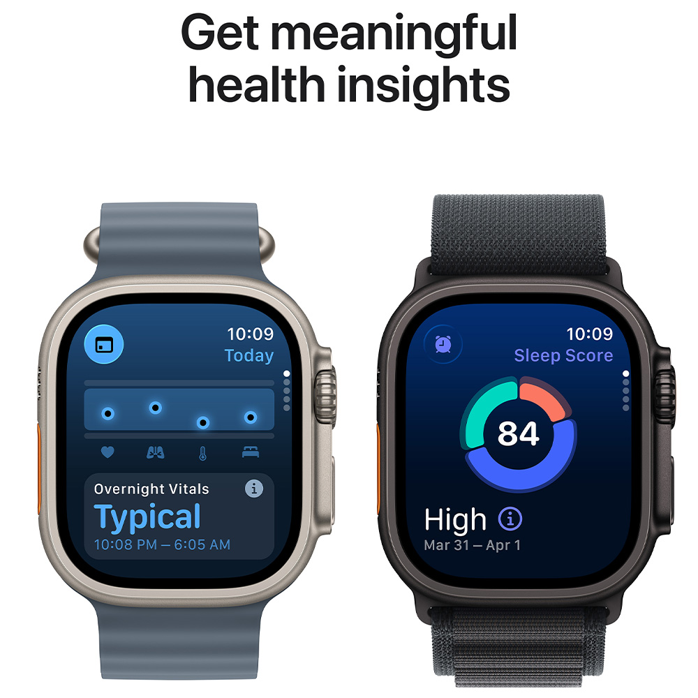 Ceas inteligent Apple Watch Ultra 3 GPS + Cellular 49mm Black Titanium Case with Black Alpine Loop - Small photo 6