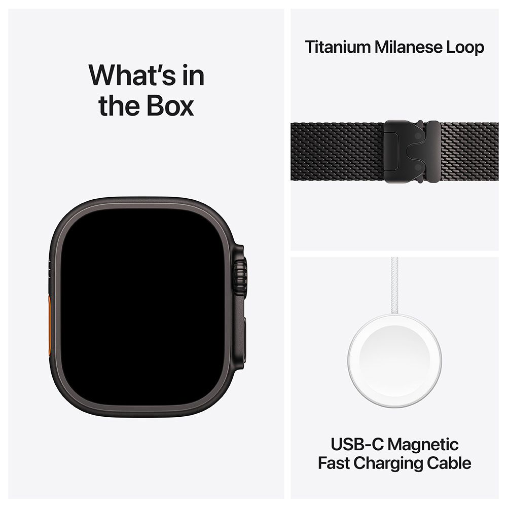 Ceas inteligent Apple Watch Ultra 3 GPS + Cellular 49mm Black Titanium Case with Black Alpine Loop - Medium photo 7