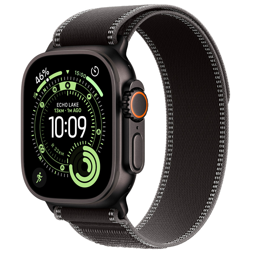 Смарт часы Apple Watch Ultra 3 GPS + Cellular 49mm Black Titanium Case with Black/Charcoal Trail Loop - M/L photo 1