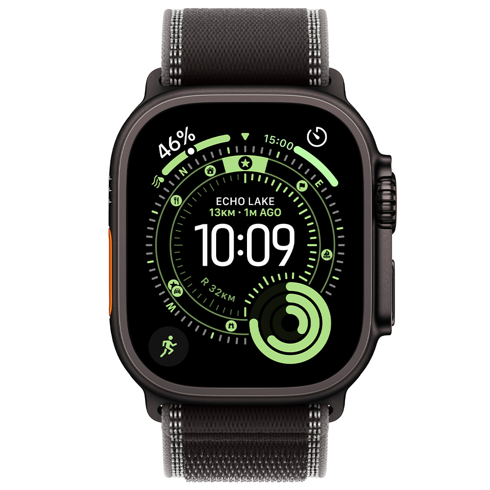 Смарт часы Apple Watch Ultra 3 GPS + Cellular 49mm Black Titanium Case with Black/Charcoal Trail Loop - M/L photo 2