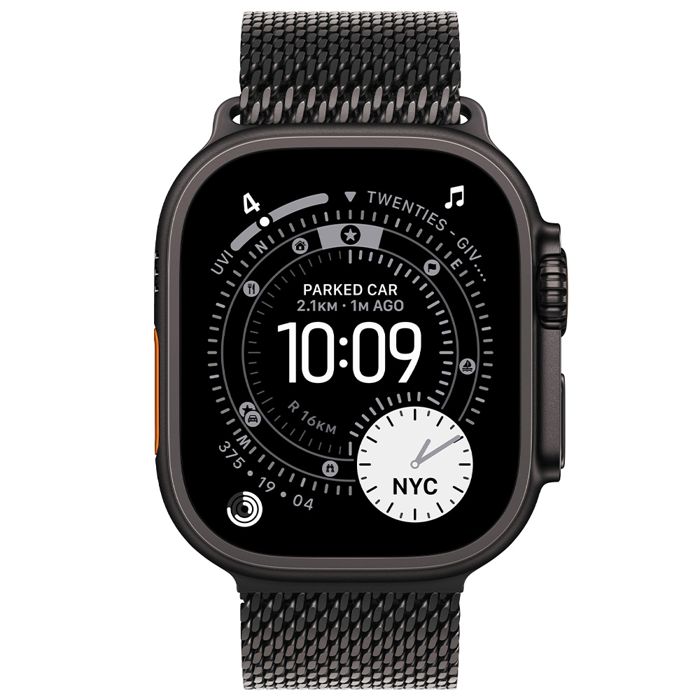 Ceas inteligent Apple Watch Ultra 3 GPS + Cellular 49mm Black Titanium Case with Black Titanium Milanese Loop - Large photo 2