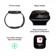 Ceas inteligent Apple Watch 10 42mm Jet Black Aluminium Case (MWWE3QI) thumbnav 3