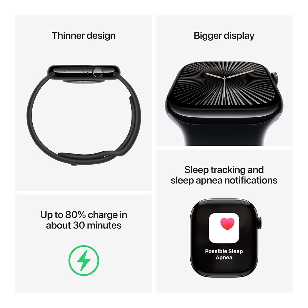 Smart watch Apple Watch Series 10 46 mm Jet Black 1.96 photo 6